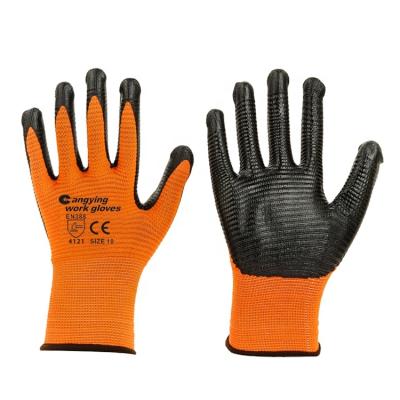 China High Quality Palm Dipped Nitrile Glove Manufacturer Nitrile Coated Work Gloves Gardening Gloves for sale