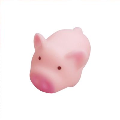 China Children play 2021 children's cartoon piglet pig toy cute pink mini decompression tool toy duct toy for sale