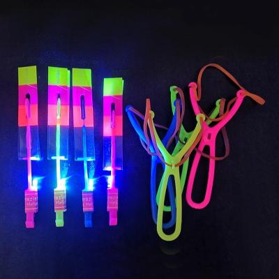 China Hot Selling Wholesale Led Kids Toys Slingshot Flying Arrow Toys For Kids Middle Size for sale