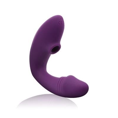 China Hot Selling 2/2 Hours Waterproof To Masturbate 10 Frequency Purple Pink Female Sucking Vibrator Sex Toys for sale