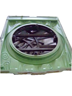 China Aluminum Casting Round Mirror Pannel Rotational Molding Mould for sale