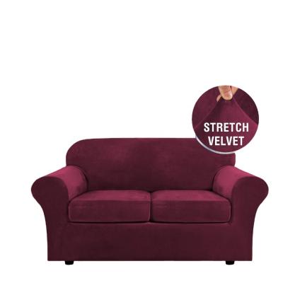 China Modern hot sale sectional sofa cover l shape elastic recliner sofa slip cover 3 piece sofa cover set for sale