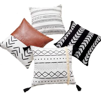 China DIY Combination Anti-pilling Printing Mudcloth Pillow Cover Tile Cushion Cover Custom Boho for sale