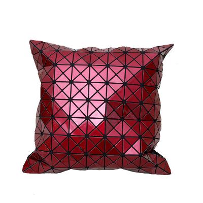 China Simple Super Quality Triangle Sequin Pillow Case Cover Magic Sequin Cushion Cover 40*40cm for sale