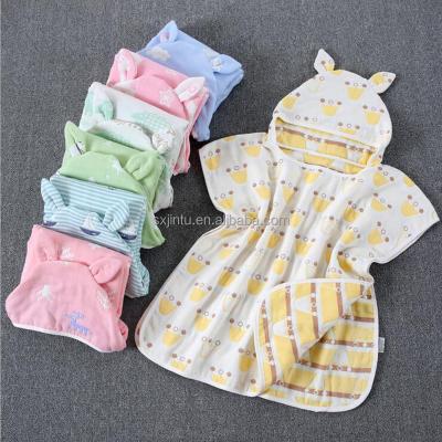 China Anti-pilling 100% Ins Cotton Muslin Baby Warm Bath Towel for sale