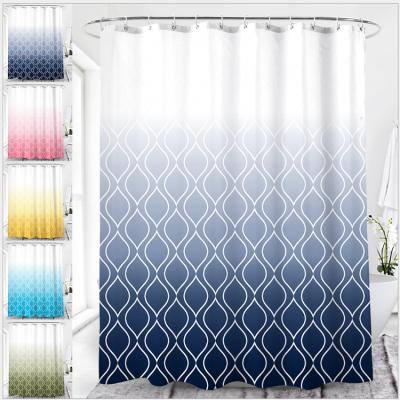 China Insulated Shower Curtain Set Luxury Rust Resistant Thick Shower Curtain Set for sale