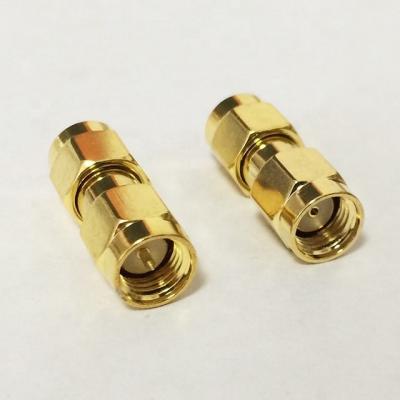 China RF Adapter SMA Male to RP-SMA-Male Reverse Polarity SMA WiFi Coupler for sale