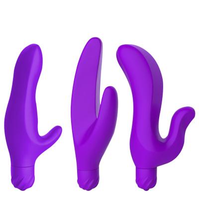 China Silicone Vibrator speedboat good quality silicone dual purpose vibrator g spot clitoris vibrator massage sex toys for women for sale