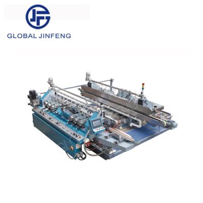 China Global Popular Building Material Stores Jinfeng Glass Straight Line Double Sharpening Machine for sale