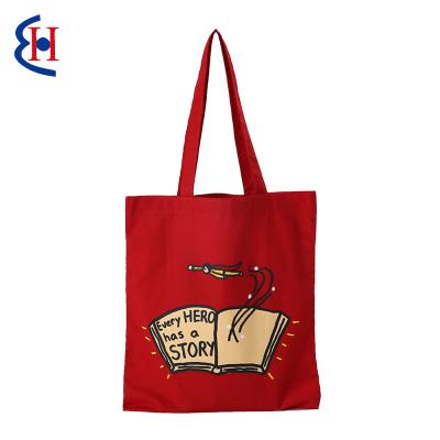 China High Quality Reusable Grocery Logo 12oz Tote Shopping Bag Cotton Canvas Bag for sale