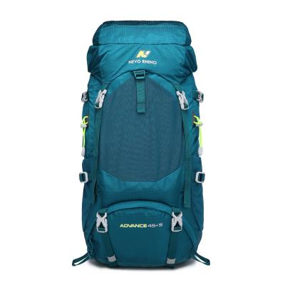 China New Large Capacity 50L Waterproof Nylon Waterproof Mountaineering Bag Outdoor Equipment Sports Backpack for sale