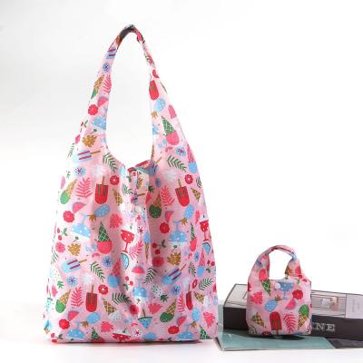 China Eco-friendly Reusable custom full color printing shopper bag with pouch for sale