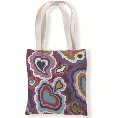 China Eco - Friendly Reusable Cotton Tote Bags With Custom Printed Logo for sale