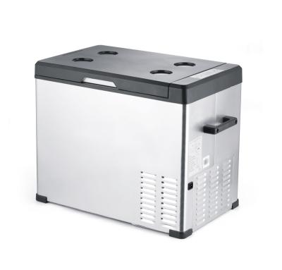 China 12V 24V Compressor Mini Car Fridge Outdoor Portable Refrigerator 25L Indoor 690*430*375mm for sale