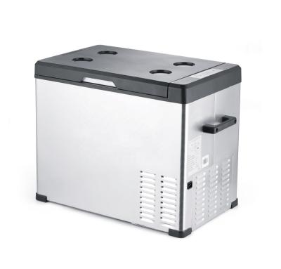 China 12V 24V Mini Car Fridge Outdoor Portable Refrigerator 50L Compressor Indoor 690*430*375mm for sale