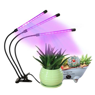 China Seed Starting Plant 2020 Amazon LED Success 30W 3 Gooseneck Clip Desktop Grow Lighting for sale