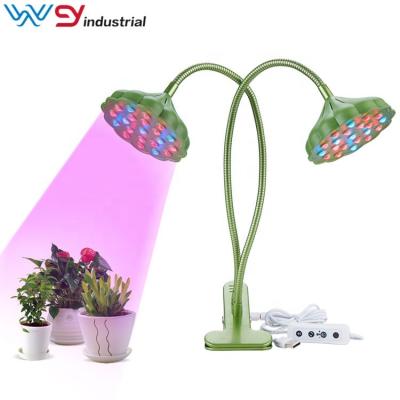 China Seed Seed Starting 2020 New Plant Led To Grow Light Red Blue Full Spectrum Two Head To Grow Light For Indoor Plants Lamp for sale