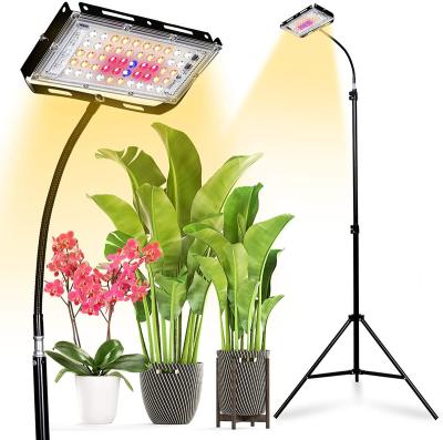 China Seed Starting Wholesale Price Grow Light For Mushroom Greenhouse 150W Panel Led Grow Light With Stand Tripod for sale