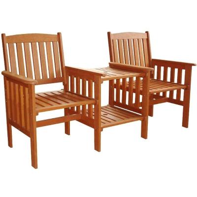 China Garden Set Indoor Outdoor Garden Furniture Wooden Patio Loveseat Chairs for sale