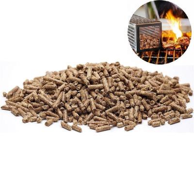 China Cooking fuel 100% pure wood pellets fuel cooking BBQ pellet fule smoker grill for sale