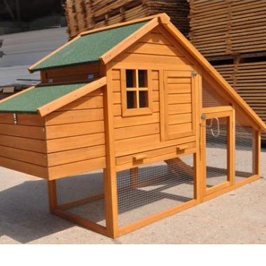 China China Suppliers Sustainable Chicken Cage Wooden Chicken Cages With Pull Out Tray And Big Run for sale