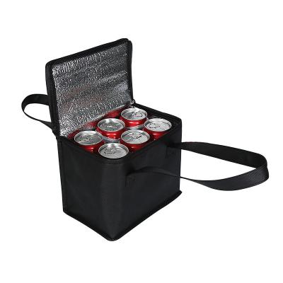 China Insulated Nonwoven Cooler Bag With Zipper Closure Reusable Grocery Bags Keep Food Hot Or Cold Lunch Bag for sale