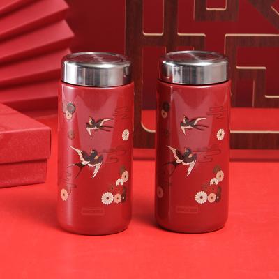 China 180ml Double Wall Vacuum Viable Pocket Bottle Insulated Small Travel Mug Coffee Mug 304 Stainless Steel Inner And Outer Water Bottle for sale