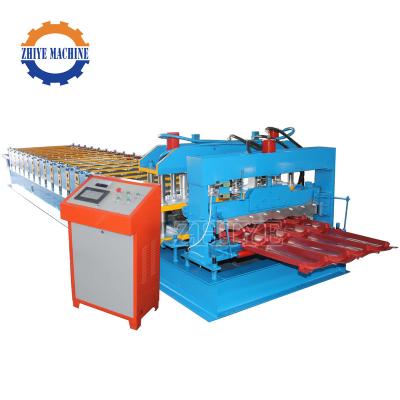 China Construction worksÂ   Roof Tile Cold Forming Machine Metal Step Roofing Tile Sheet Roll Forming Machine for sale