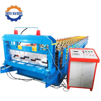 China Full Automatic Touch Screen +button Floor Decking Making Machine Roll Forming Machine for sale