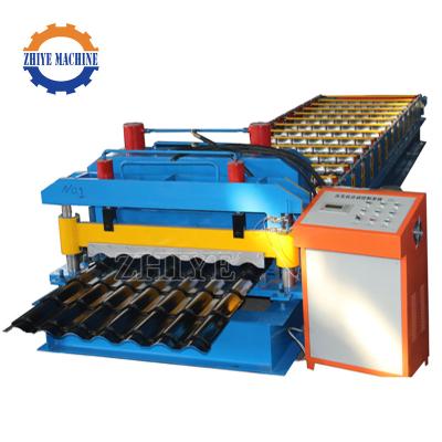 China Cangzhou WALL Roof Tile Machine Glazed Tile Roll Forming Metal Making Machine for sale