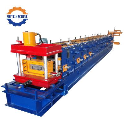 China C Section Steel Purlins Cold Roll Forming Machine / C Profile Purlin Roller Former Machine 16-18m/min for sale