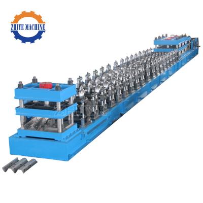 중국 Building Material Waves W Beam Road Guardrail Rollformer Guard Rail Crash Barrier Three Steel Roll Roll Forming Machine 판매용