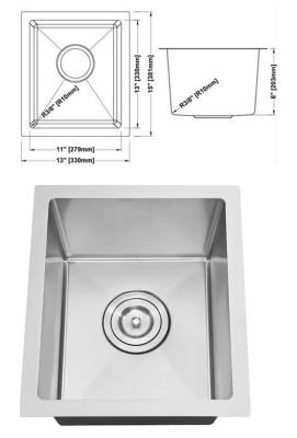 China Upgrade Your Kitchen with a Square Single Kitchen Sink Bowl Stainless Steel from a Reputable for sale