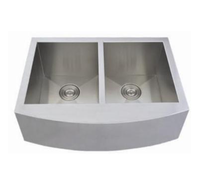 China S304 16 Gauge Kitchen Undermount Apron Sink 100% Handmade for sale