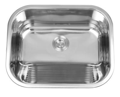 China 5545 Stainless Steel Undermount Sink 18/10 Chromium / Nickel Sink 1 Bowl for sale