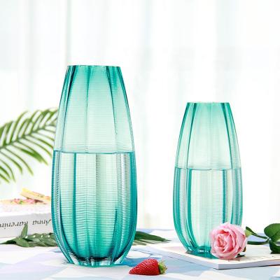 China Wholesale New Eco-friendly Classical Home Garden Luxurious Colorful Flower Decoration Glass Vase Indoor For Wedding Party for sale