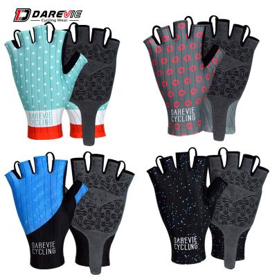 China Darevie Breathable Anti-Slip Quick Dry High Speed ​​Comfortable Half Finger Bike Gloves Racing Cycling Gloves Air Gloves for sale