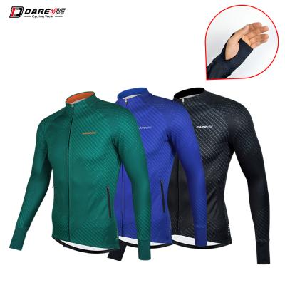 China Autumn Antibacterial Professional Tank Top Spring Darevie Men's Thermal Long Sleeve With Thumb Hole Cycling Clothing for sale