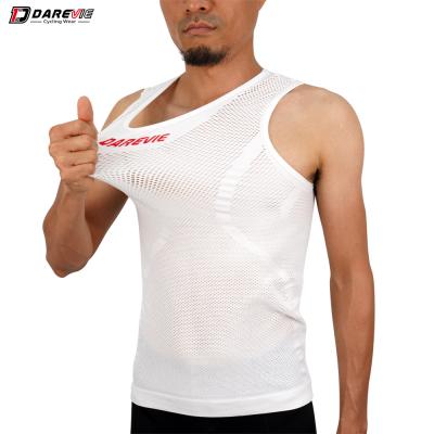 China Custom Base Layer Cycling Pro Underwear Tank Top Plain Breathable Mesh Sport Sublimation Road Bike Fit Vest for sale