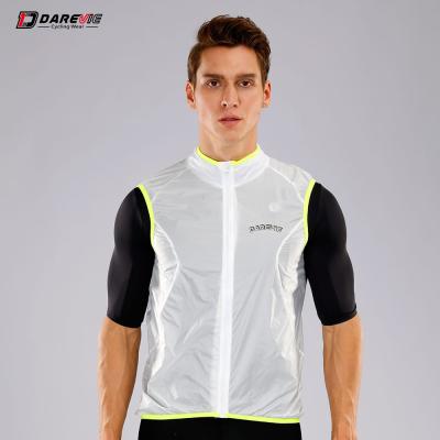 China Darevie Custom Professional Antibacterial Reflective Windproof Light Weight Cycling Vest, Cycling Sleeveless Vest for sale