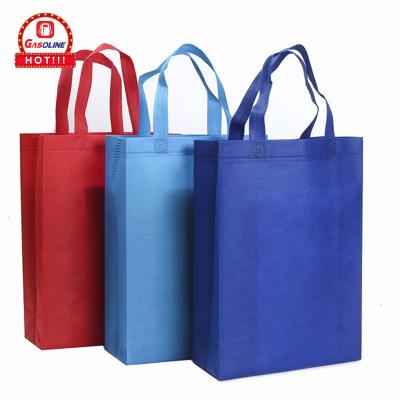 China China Eco-Friendly Manufacturer Custom Logo Printed Recycled Foldable Ultrasonic Nonwoven Black Fabric 3d Bag for sale