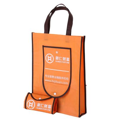 China Eco Friendly Custom Logo Printed Cheap Reusable Foldable Wallet Size Multi Uses Non Woven Shopping Tote Bag for sale