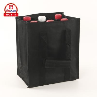 China China Eco Friendly Promotional Recyclable Eco Volume The Large 6 Bottle Non Woven Wine Packaging Beer Bag for sale