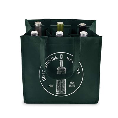 China Promotion Eco Friendly Cheap Eco Friendly Printed Carrier 4 Bottle Nonwoven Bottle 6 Bottles Wine Bag for sale