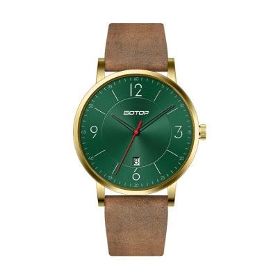 China Hot Selling Water Resistant Amazon Water Resistant Japan Movt 5atm Western Buckeye Calendar Minamilist World Time Men's Casual Watch for sale