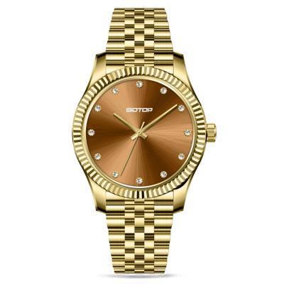 China New Design Custom Water Resistant Gold Elegant Women's Watches Luxury Ladies Branded Watches For Women for sale