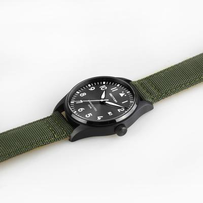 China New style auto date armygreen color watch designer watches japan miyota 2315 quartz movement waterproof hand watch for man for sale