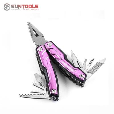 China Portable Tools Pliers Pocket Hand Tool Multi Purpose Pliers Pocket Multi-Tools With Anodized Aluminum Handle Pliers for sale