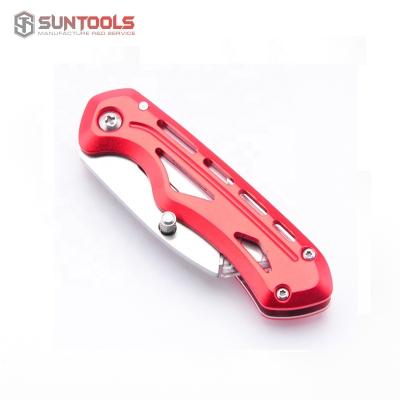 China Safety Box Opener Stainless Steel Paper Cutter Knife Carton Knifes Safety Box Cutter Steel Folding Serving Knives for sale