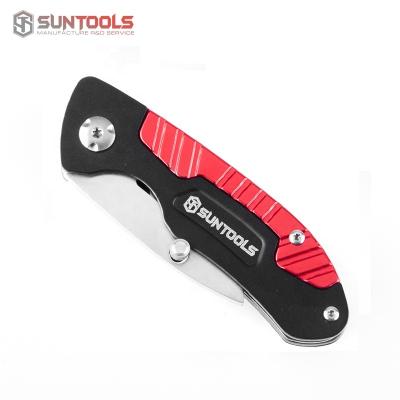 China Portable Hot Sale Aluminum Handle Home Office Use Box Cutter Folding Knife Utility Knives for sale